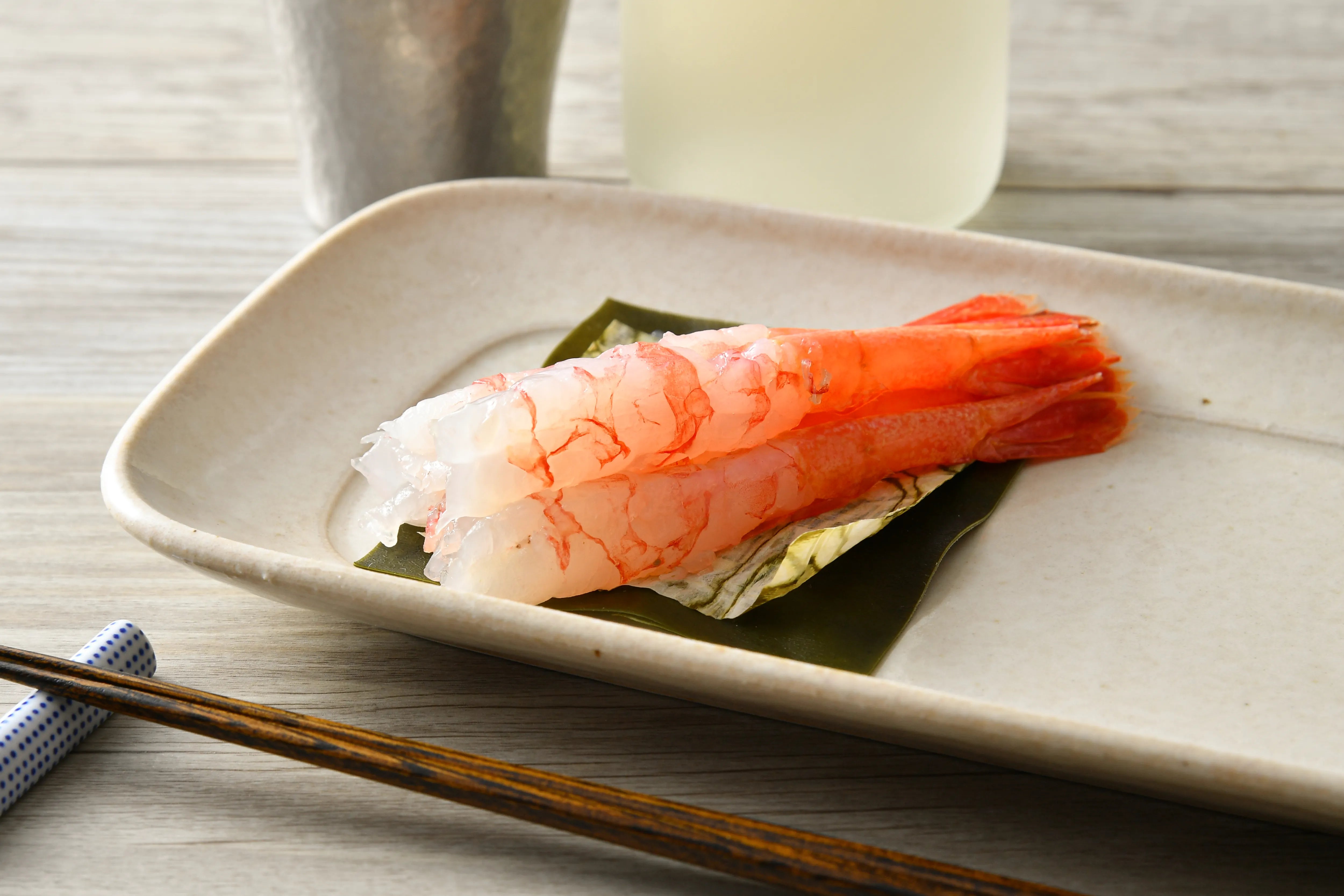 甘えび昆布じめ